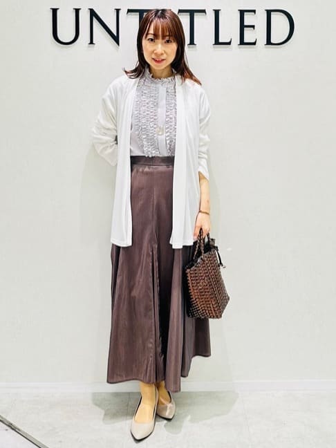 Miwaさんの「UNTITLED｜◆【接触冷感/UV機能/遮熱】ジャージカーディガン」を使ったコーディネート