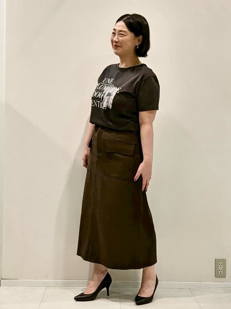 YUMIKOさんの「UNTITLED｜【ロゴT/プリントT】グラフィックTシャツ」を使ったコーディネート