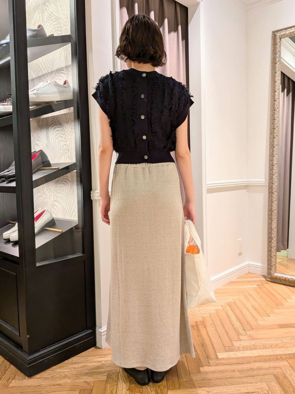 saoriさんの「DRESSTERIOR｜◆ソフトレザーバレエシューズ」を使ったコーディネート