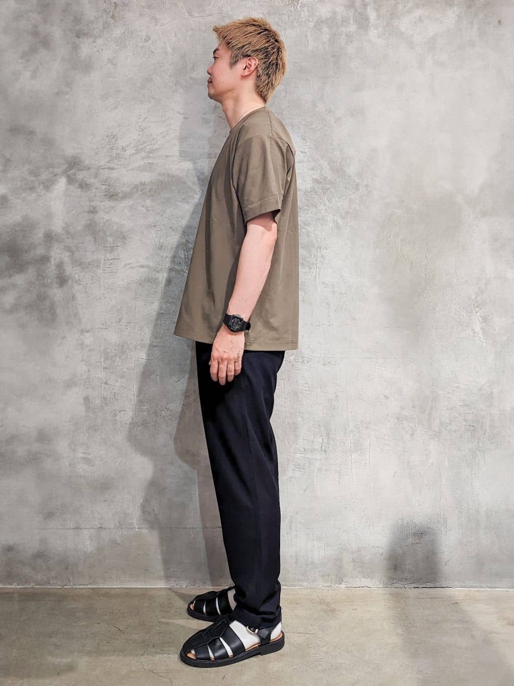 daiさんの「THE SHOP TK｜パーフェクテックリンクス半袖Tシャツ 【接触冷感／吸水速乾／UVカット／洗濯機OK】」を使ったコーディネート