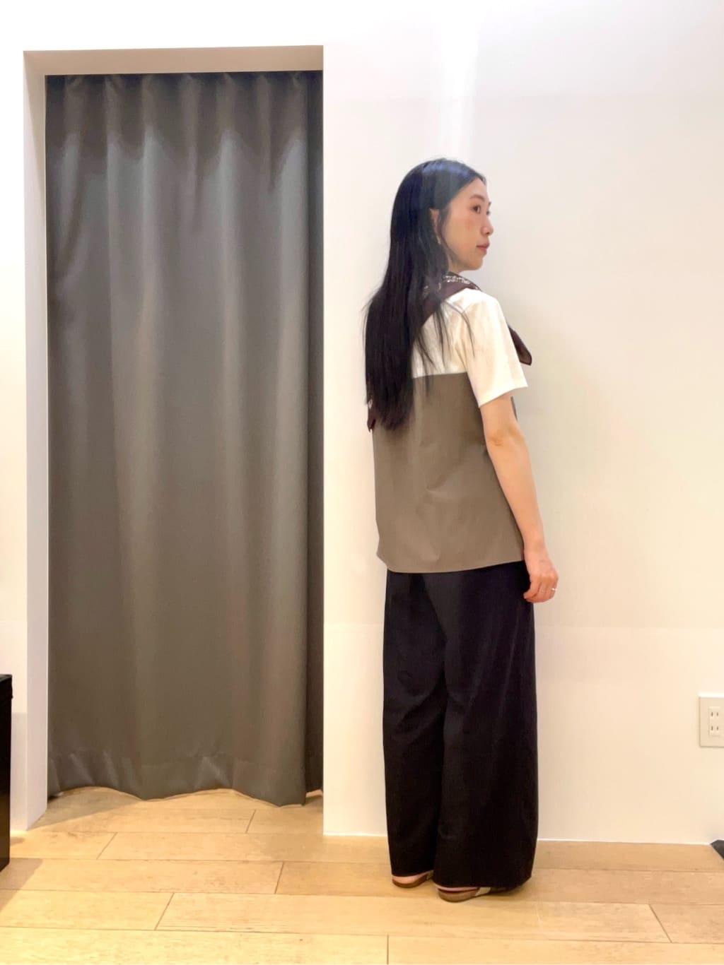 yukoさんの「INDIVI｜【洗える】ビスチェレイヤード風トップス」を使ったコーディネート
