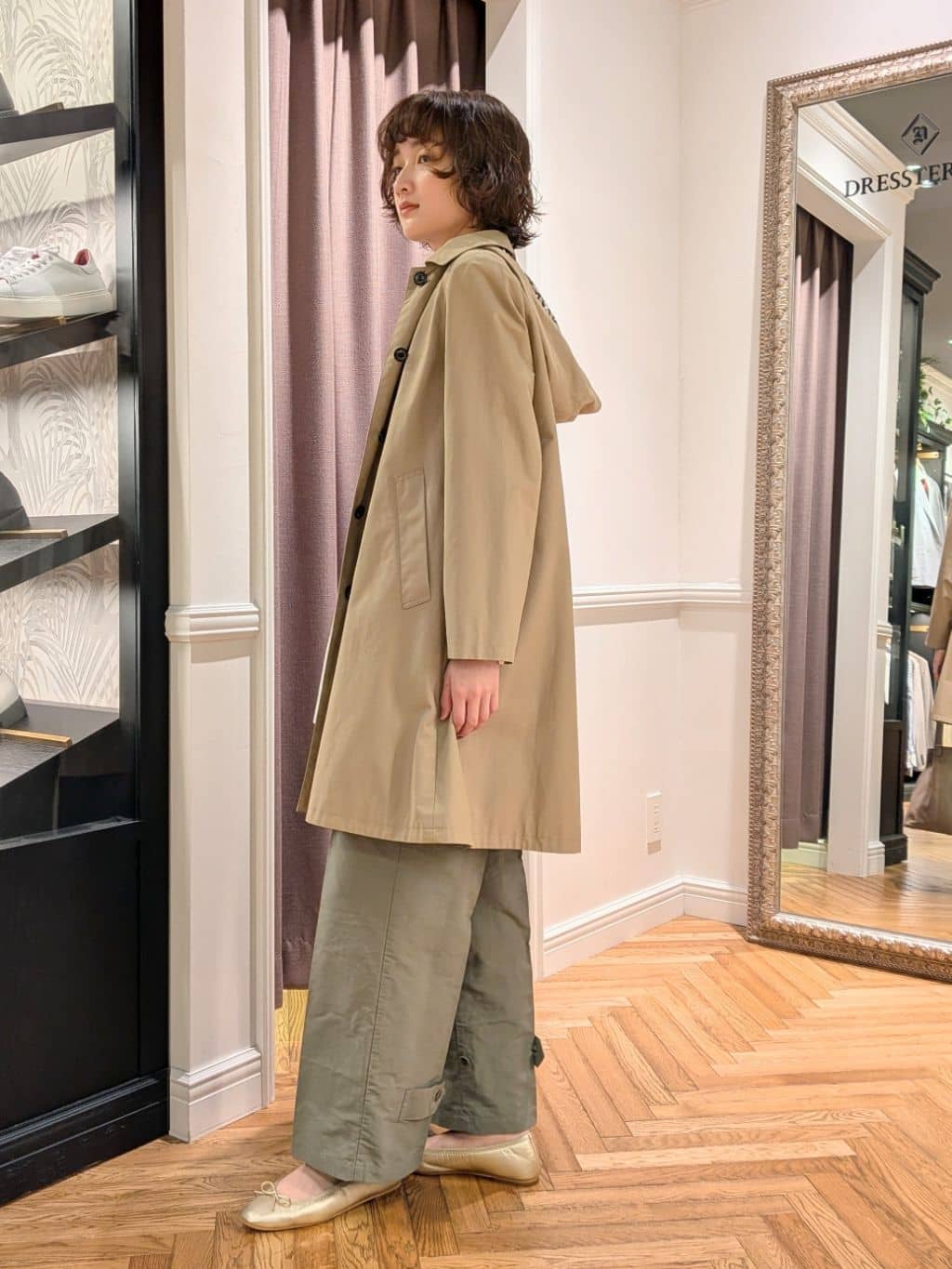 saoriさんの「DRESSTERIOR｜◆ソフトレザーバレエシューズ」を使ったコーディネート
