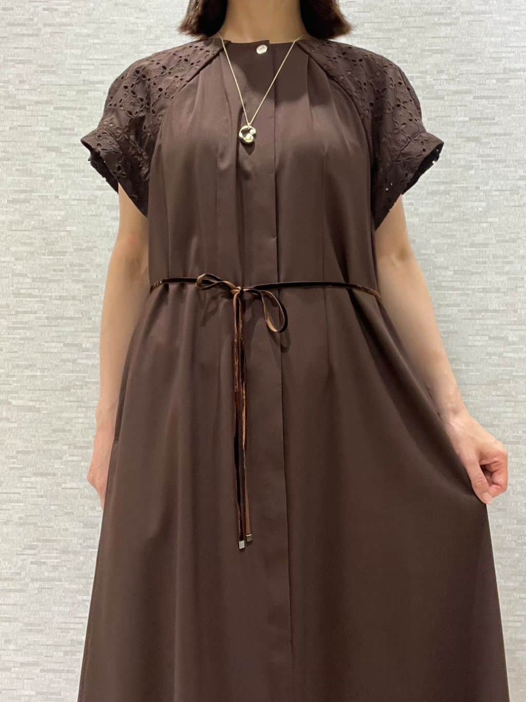 marikoさんの「Reflect｜パール調リングネックレス」を使ったコーディネート