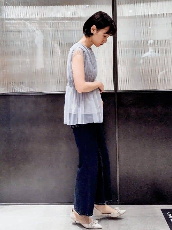 miuraさんの「index｜《丈が選べる》ストレートデニムパンツ【洗濯機洗い可】」を使ったコーディネート