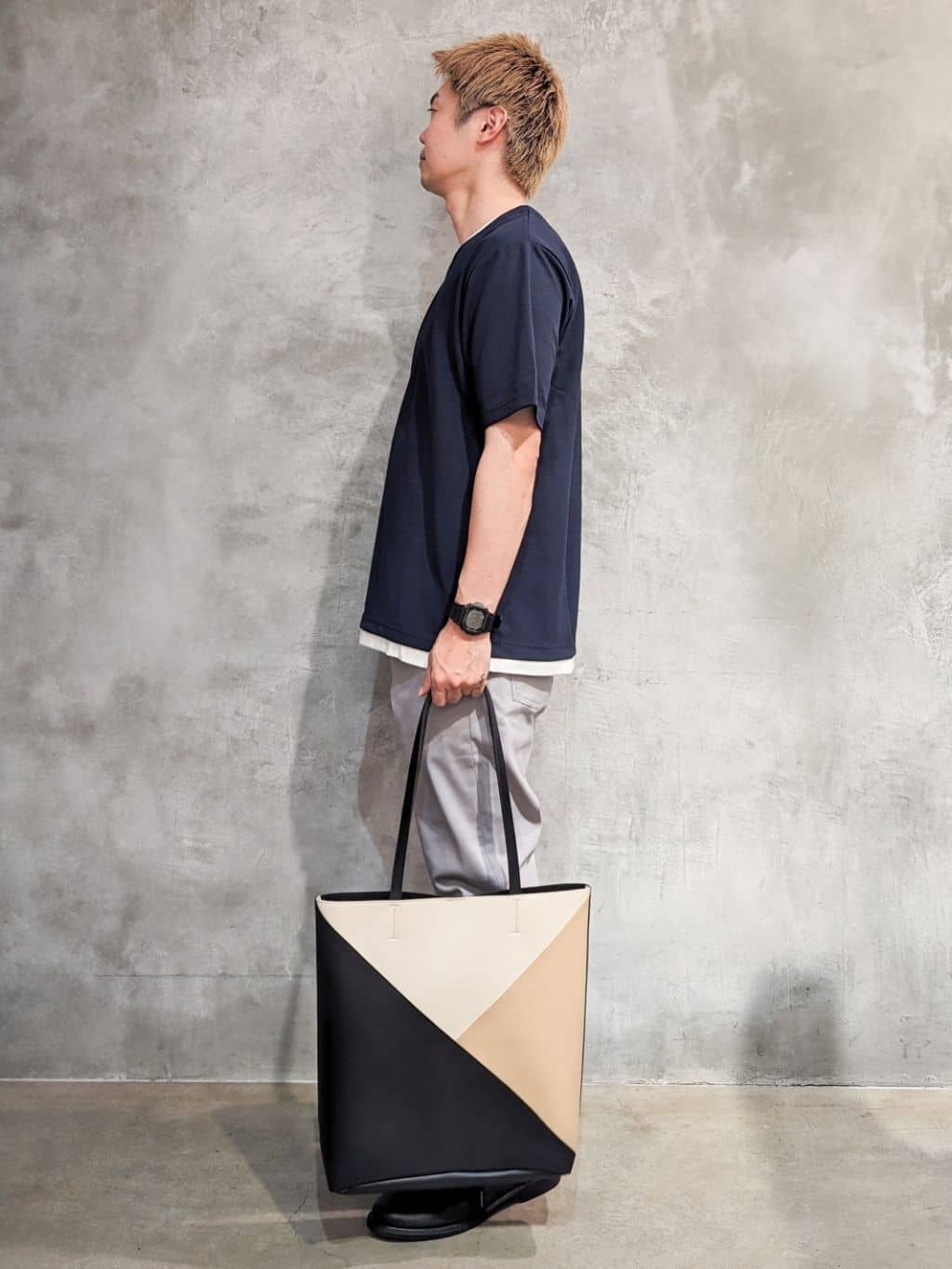 daiさんの「THE SHOP TK｜ツイルキーネック 半袖Tシャツ 接触冷感/洗濯機OK」を使ったコーディネート