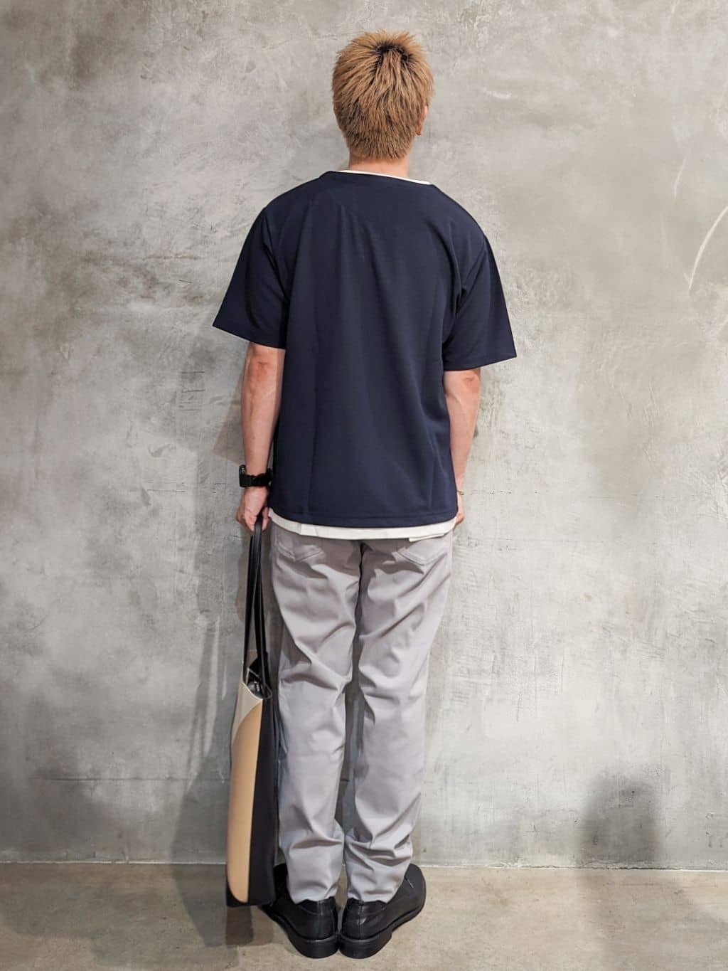 daiさんの「THE SHOP TK｜ツイルキーネック 半袖Tシャツ 接触冷感/洗濯機OK」を使ったコーディネート