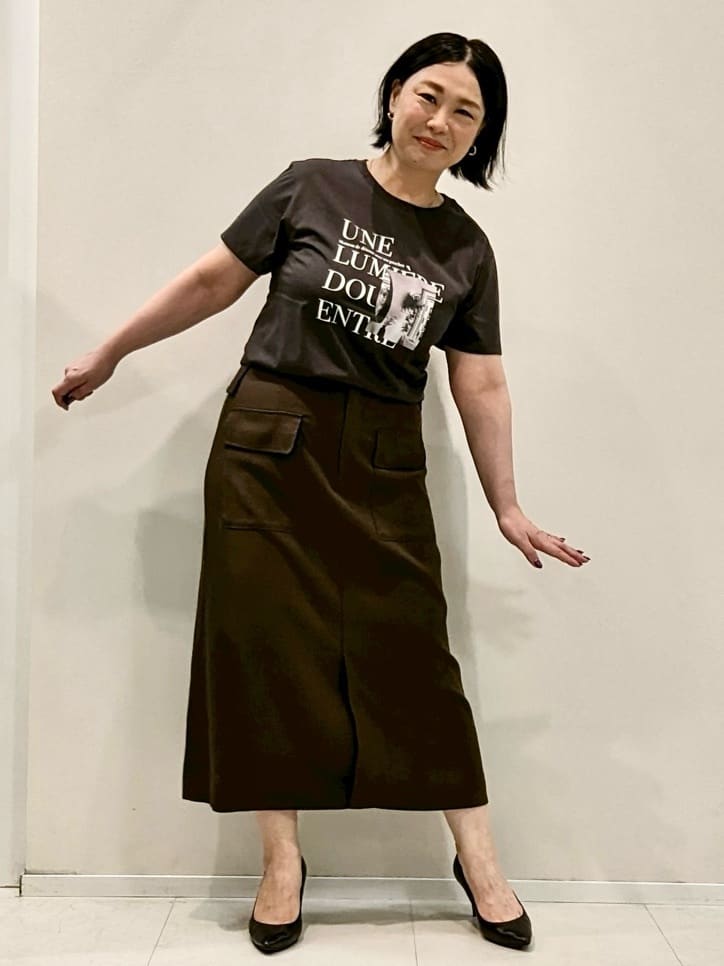 YUMIKOさんの「UNTITLED｜【ロゴT/プリントT】グラフィックTシャツ」を使ったコーディネート