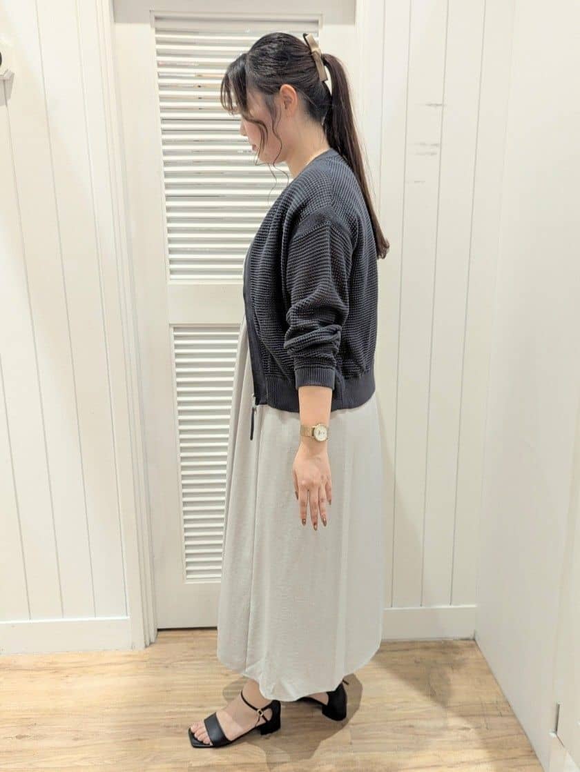 ayakaさんの「Dessin｜【洗える】ウエストドロストリングワンピース」を使ったコーディネート