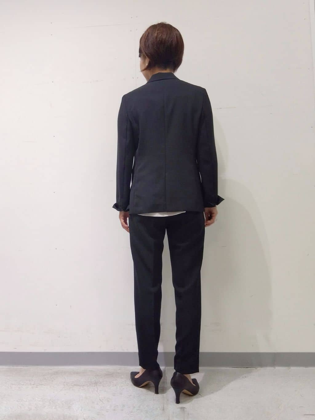 Kさんの「INDIVI｜【定番スーツ／UVケア／洗える】ウール調テーラードジャケット」を使ったコーディネート