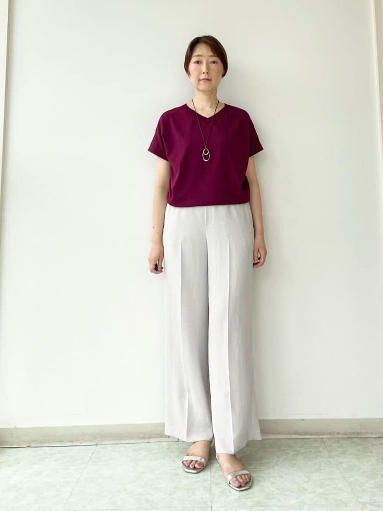 aliceさんの「UNTITLED｜【洗える/前後2WAY】ネックプルオーバーニット」を使ったコーディネート