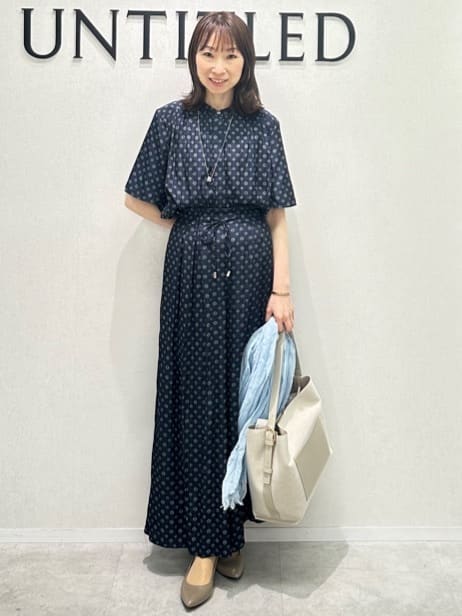 Miwaさんの「UNTITLED｜◆【セットアップ可能/オンオフ】小紋柄ブラウス」を使ったコーディネート