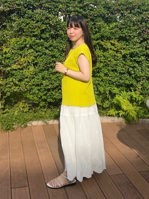 Mitsukiさんの「UNTITLED｜【ジャージ素材】インナードッキングシアーカットソー」を使ったコーディネート