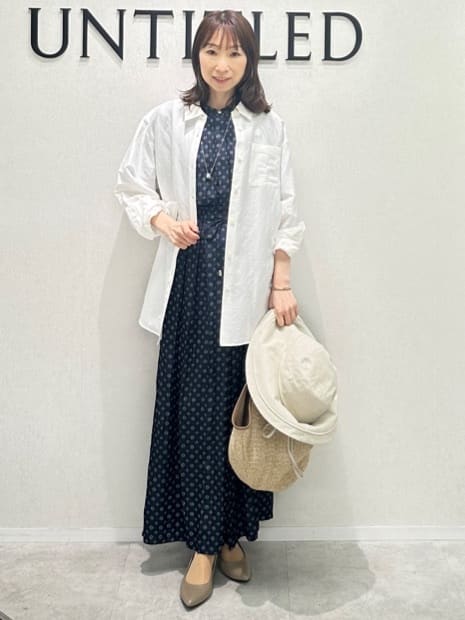 Miwaさんの「UNTITLED｜◆【セットアップ可能/オンオフ】小紋柄ブラウス」を使ったコーディネート