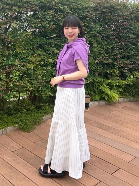 Mitsukiさんの「UNTITLED｜【接触冷感】ドレープリボンHAT」を使ったコーディネート