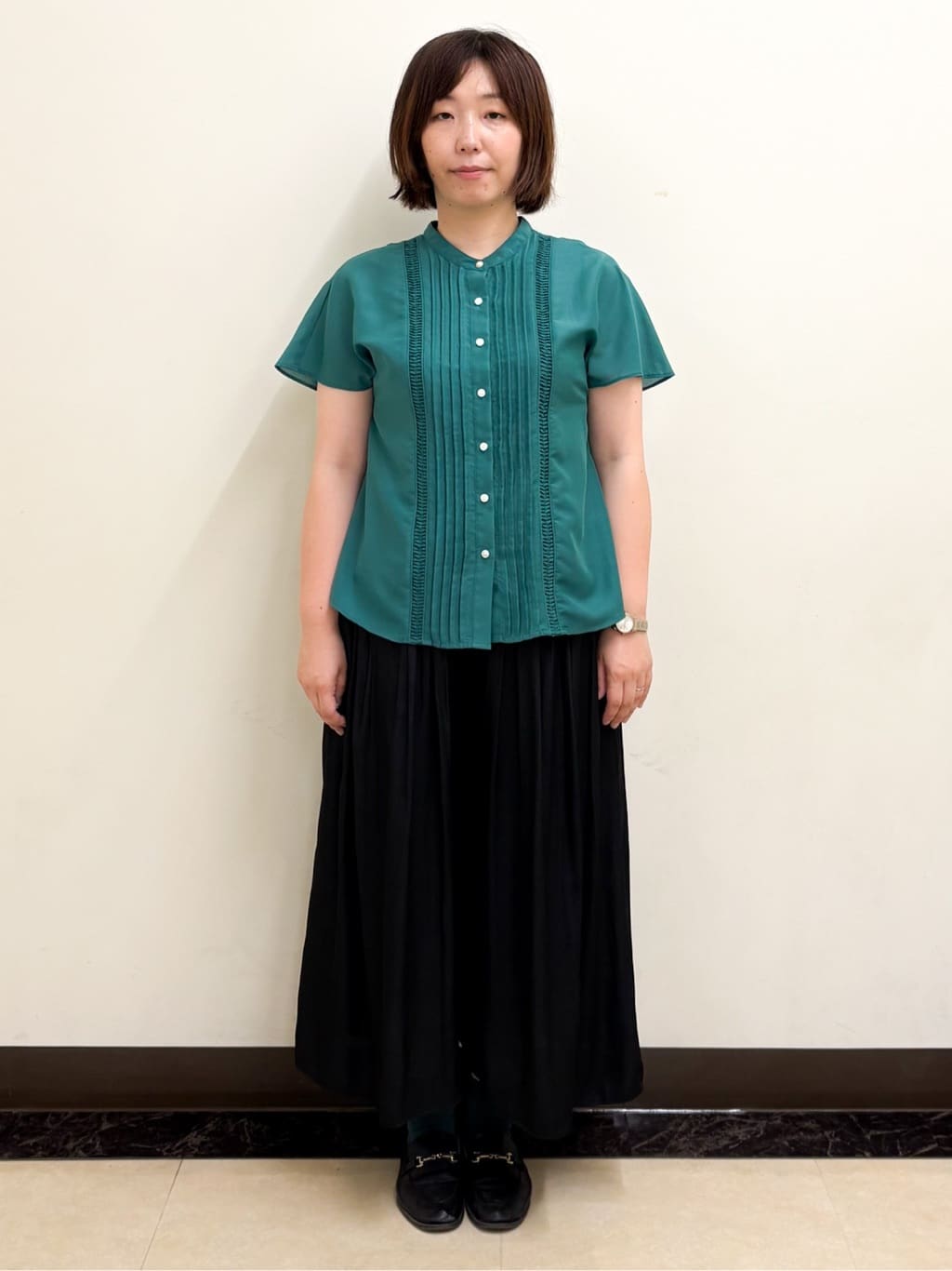 ミヨさんの「Reflect｜【ウエストゴム仕様／長く着られる◎】スカーチョパンツ」を使ったコーディネート