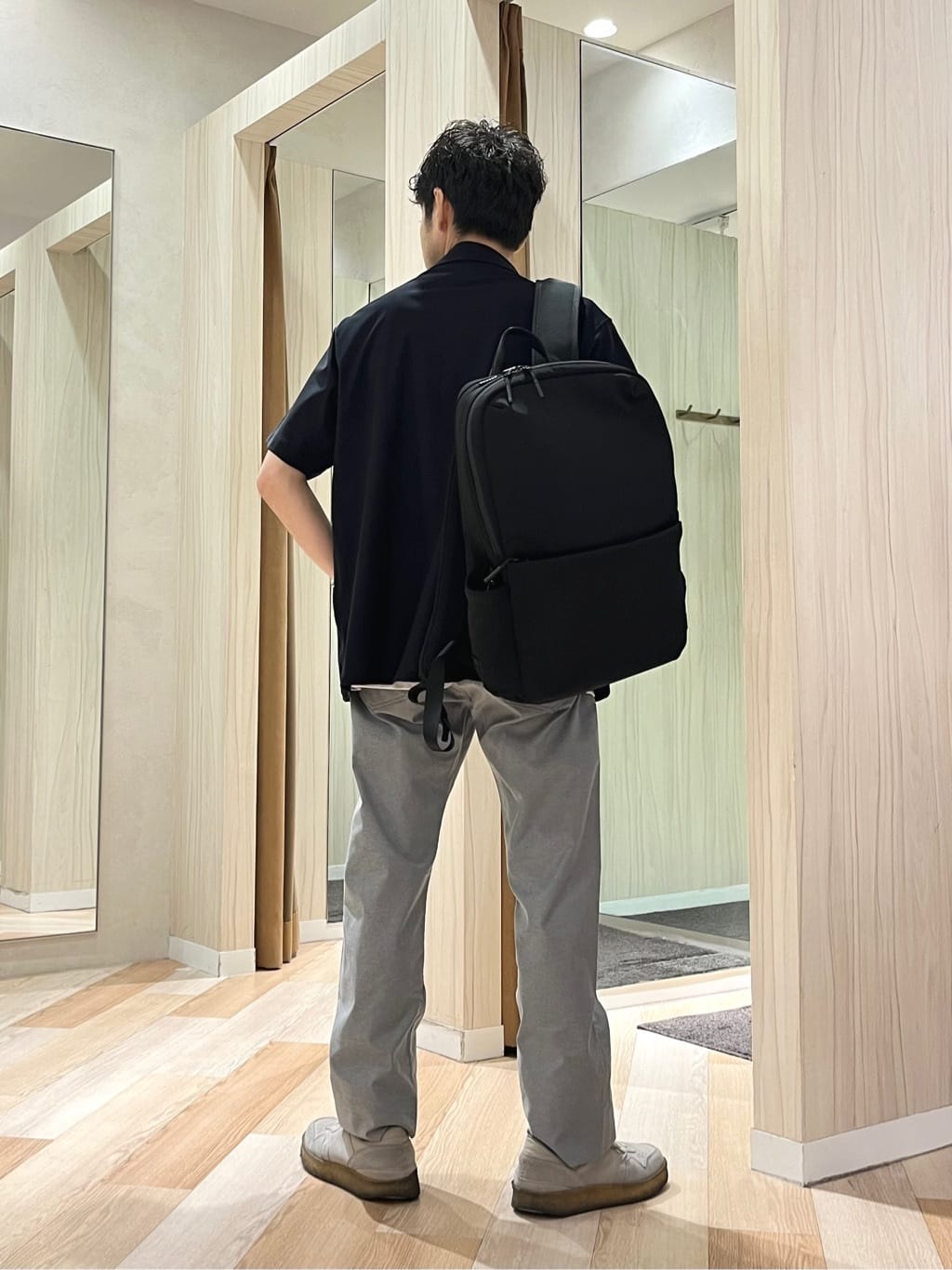 URAさんの「TAKEO KIKUCHI｜【COOL CITY WEAR】エアートール オープンカラーシャツ /接触冷感・通気性」を使ったコーディネート