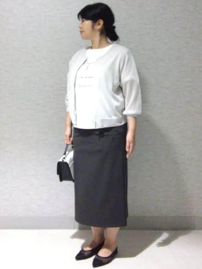 sakoさんの「Reflect｜【マシンウォッシュ可】ナロースカート」を使ったコーディネート