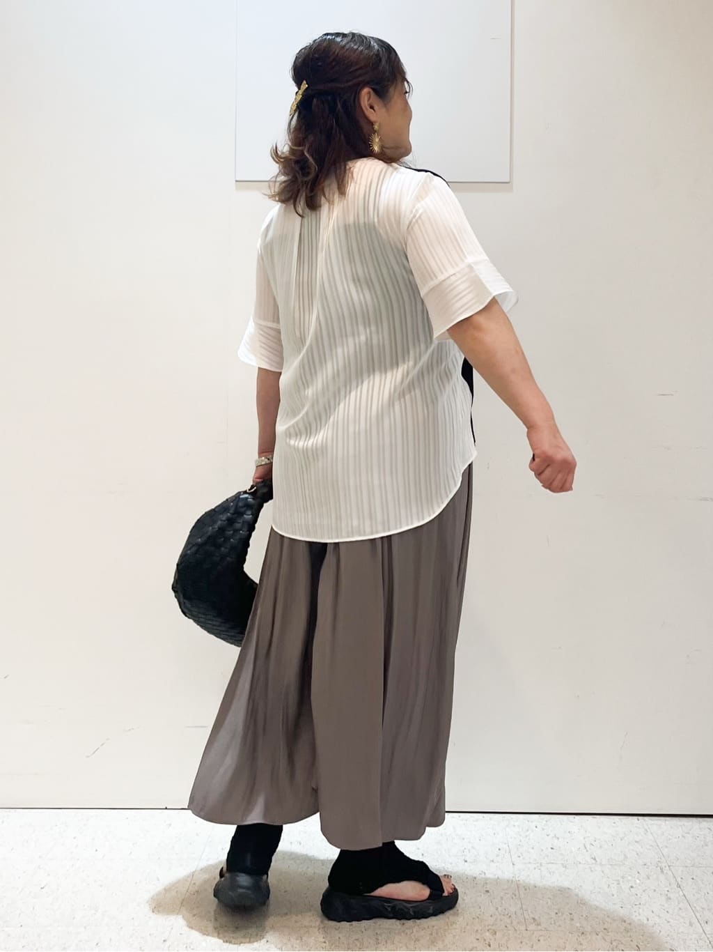 kimmyさんの「Reflect｜【ウエストゴム仕様／長く着られる◎】スカーチョパンツ」を使ったコーディネート