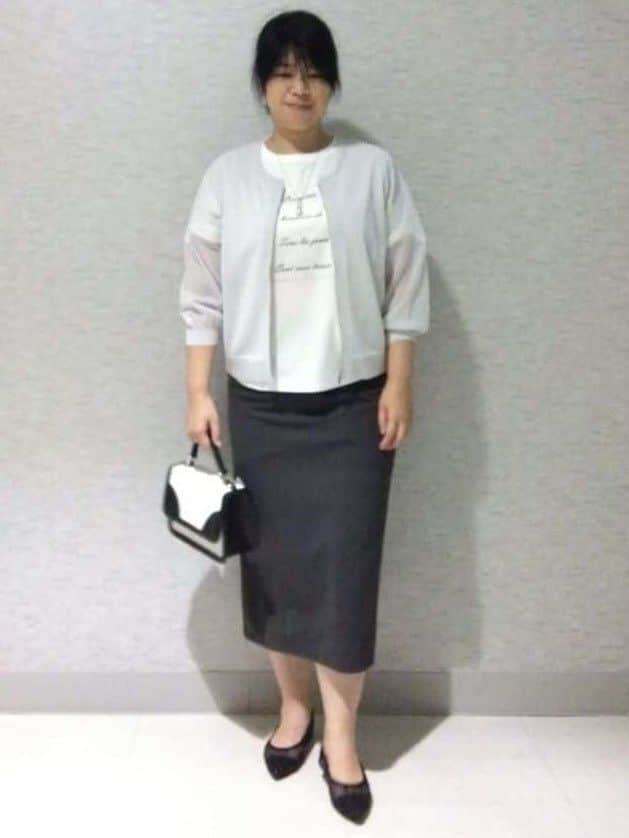 sakoさんの「Reflect｜【マシンウォッシュ可】ナロースカート」を使ったコーディネート