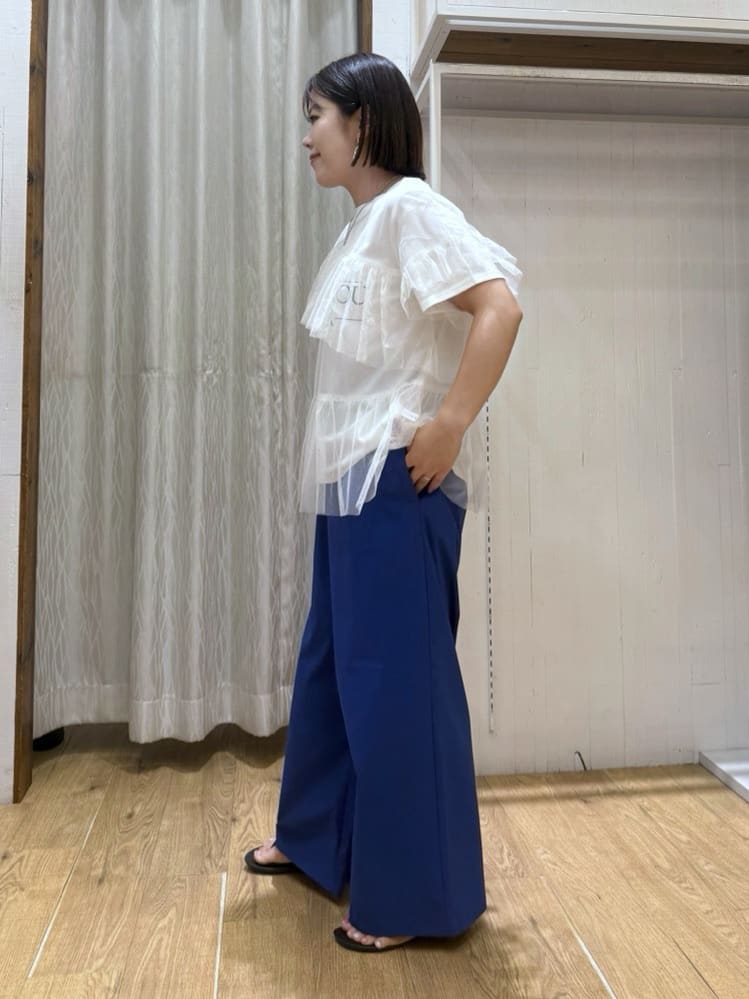 chさんの「THE SHOP TK｜【セットアイテム】チュール&times;ロゴTシャツ/洗える」を使ったコーディネート