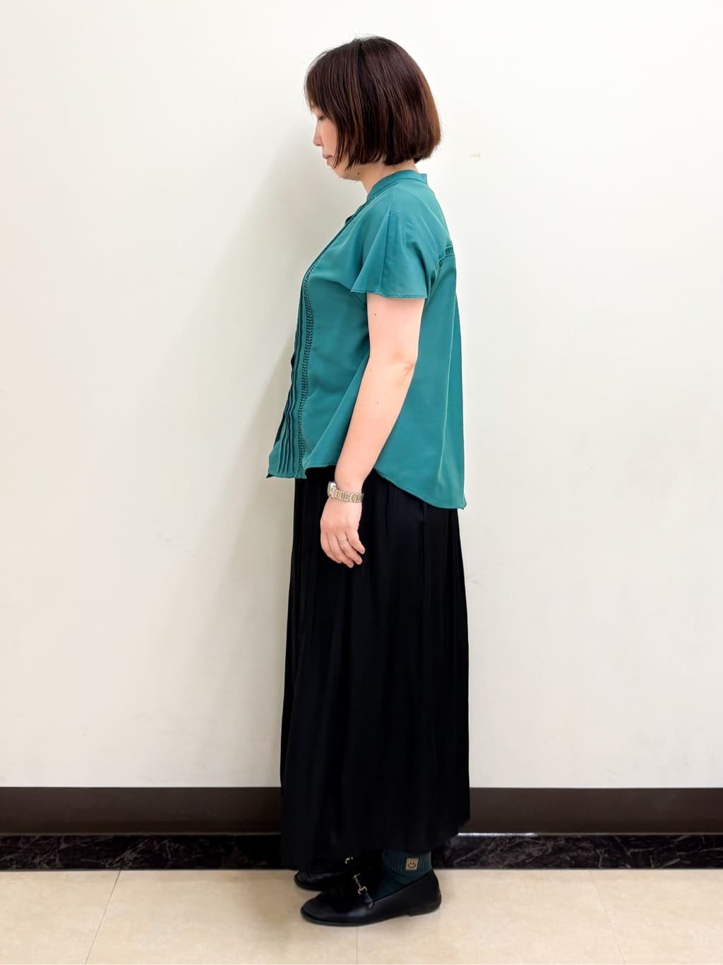 ミヨさんの「Reflect｜【ウエストゴム仕様／長く着られる◎】スカーチョパンツ」を使ったコーディネート