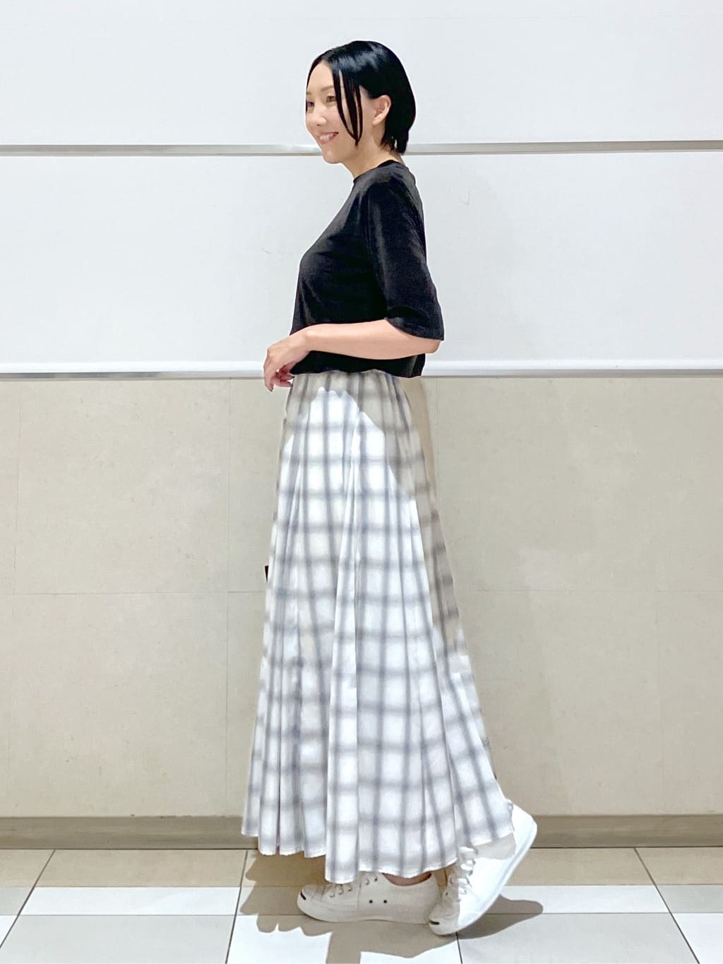 eriko さんの「Dessin｜【洗える】シアーベロアトップス」を使ったコーディネート