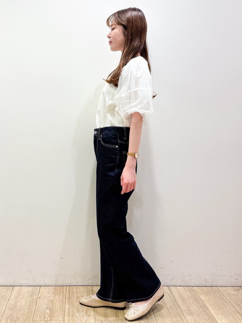 ayaさんの「index｜チュールドッキングバルーントップス【洗濯機洗い可／接触冷感】」を使ったコーディネート