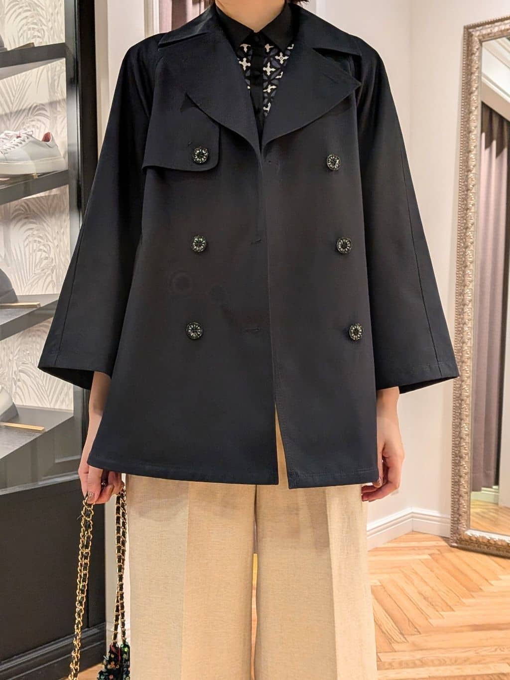 saoriさんの「DRESSTERIOR｜◆ソフトレザーバレエシューズ」を使ったコーディネート