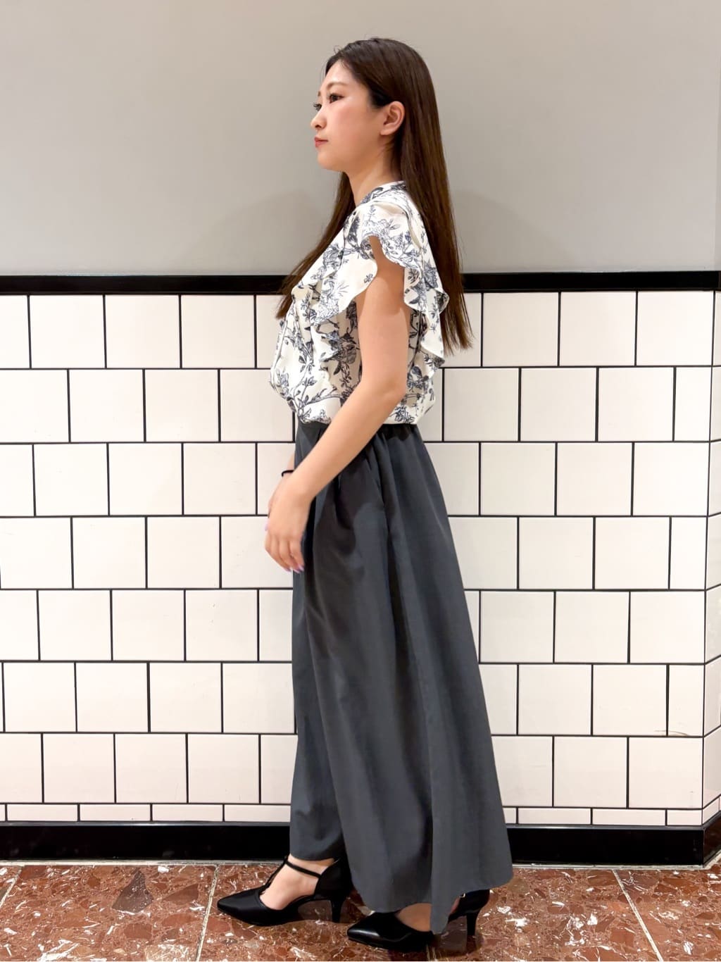 ふうかさんの「index｜Tストラップパンプス」を使ったコーディネート