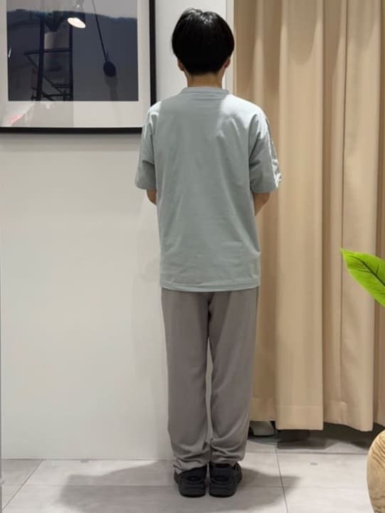 はさんの「THE SHOP TK｜パーフェクテックリンクス半袖Tシャツ 【接触冷感／吸水速乾／UVカット／洗濯機OK】」を使ったコーディネート