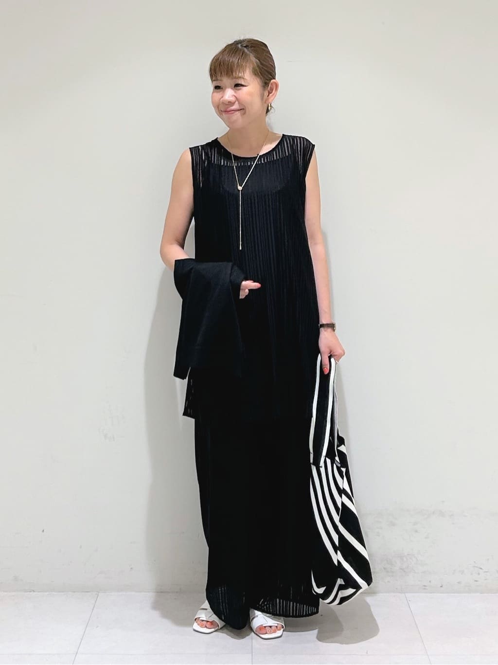 tsuyuさんの「INDIVI｜【洗える／セットアップ可能】ラッセルチュニック」を使ったコーディネート