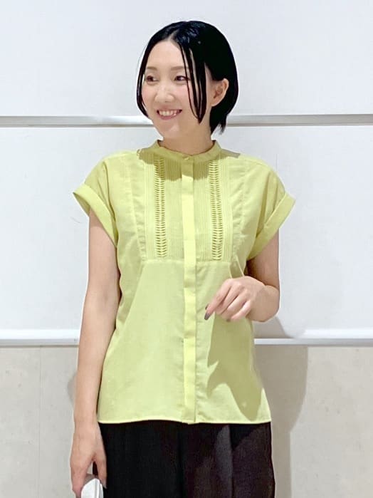 eriko さんの「Dessin｜【ウエストゴム・洗える】センターライン入りテーパードパンツ（XS～L）」を使ったコーディネート