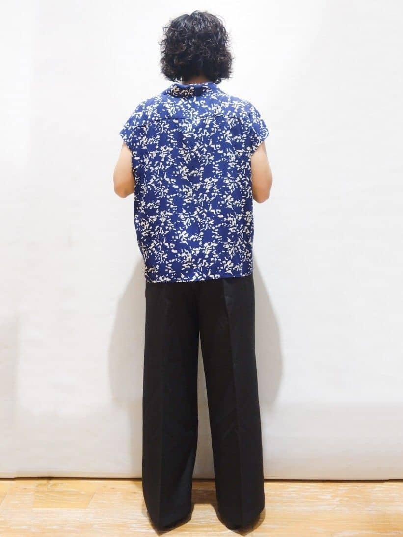 ぽんさんの「OPAQUE.CLIP｜幾何柄プリントシャツ／セットアップ対応【洗える】」を使ったコーディネート