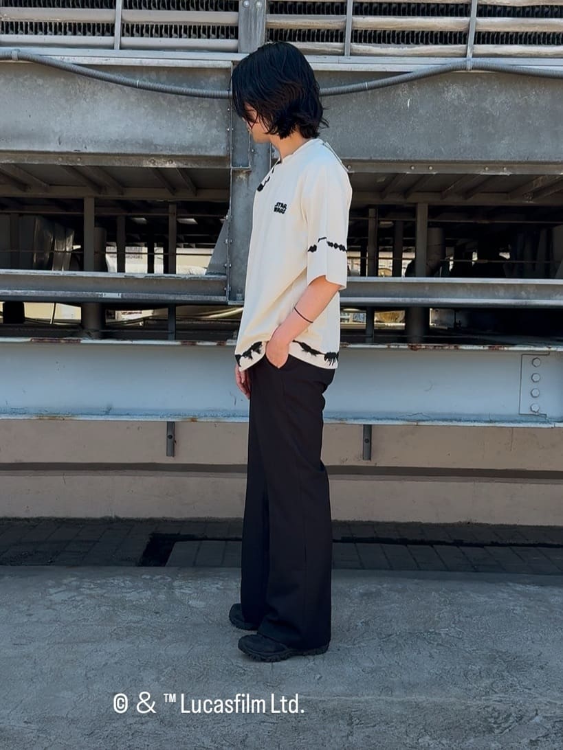 yumaさんの「tk.TAKEO KIKUCHI｜フレアスラックス」を使ったコーディネート