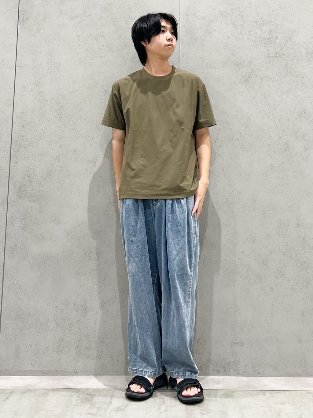SHI-MAさんの「THE SHOP TK｜パーフェクテックリンクス半袖Tシャツ 【接触冷感／吸水速乾／UVカット／洗濯機OK】」を使ったコーディネート