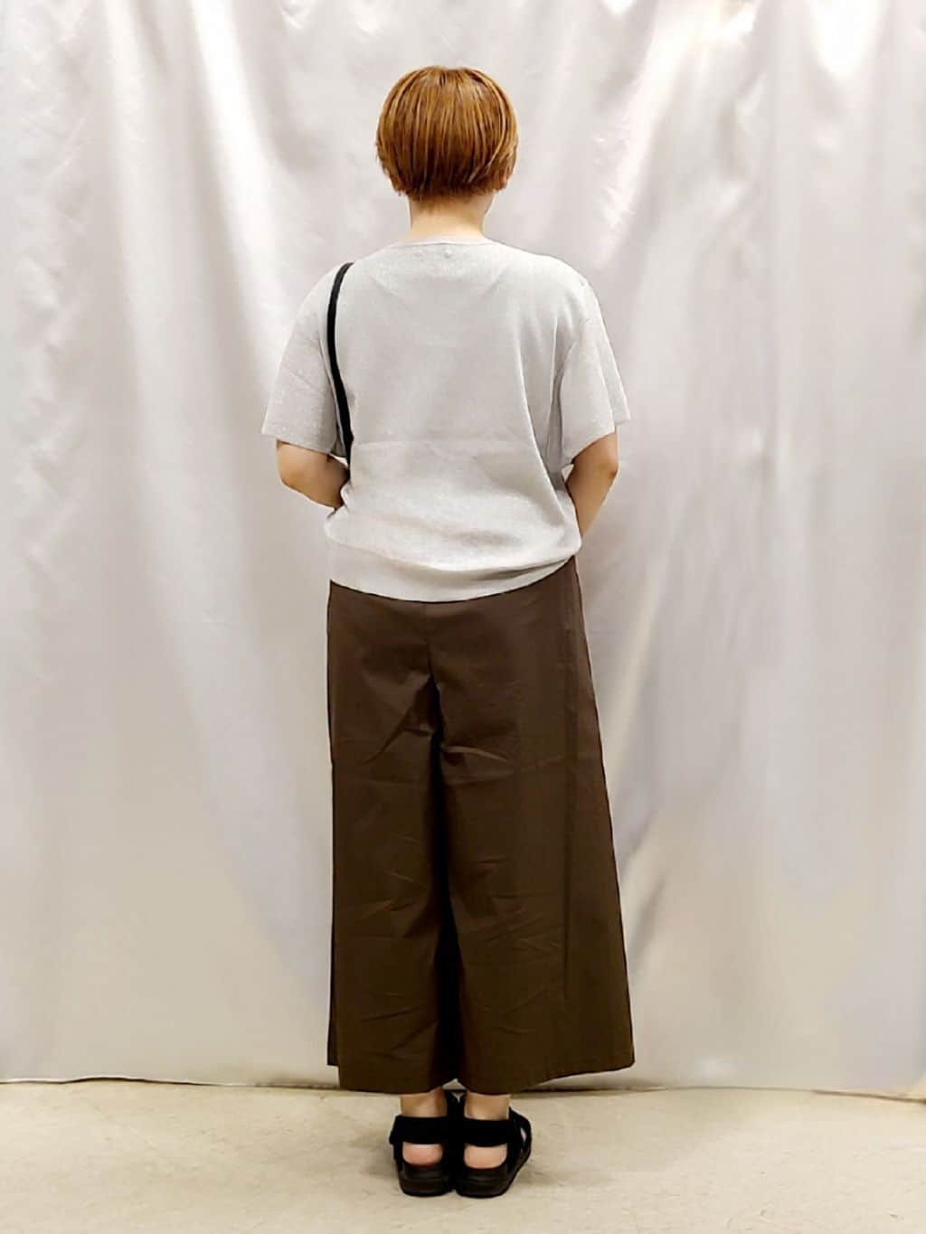 Chiiさんの「SHOO･LA･RUE｜【S-LL】二の腕はカバーして魅せる フレアスリーブニット」を使ったコーディネート