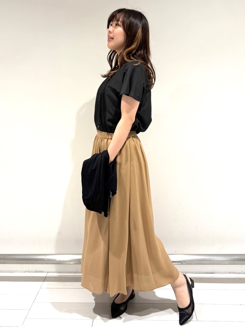 Azusaさんの「Reflect｜◆【選べる7色◎／手洗い可】フロントピンタックデザインブラウス」を使ったコーディネート
