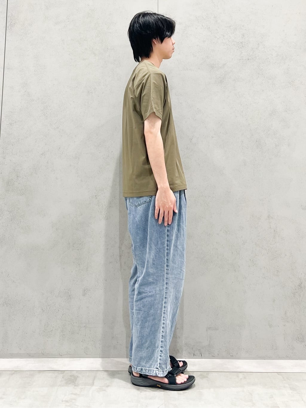 SHI-MAさんの「THE SHOP TK｜パーフェクテックリンクス半袖Tシャツ 【接触冷感／吸水速乾／UVカット／洗濯機OK】」を使ったコーディネート