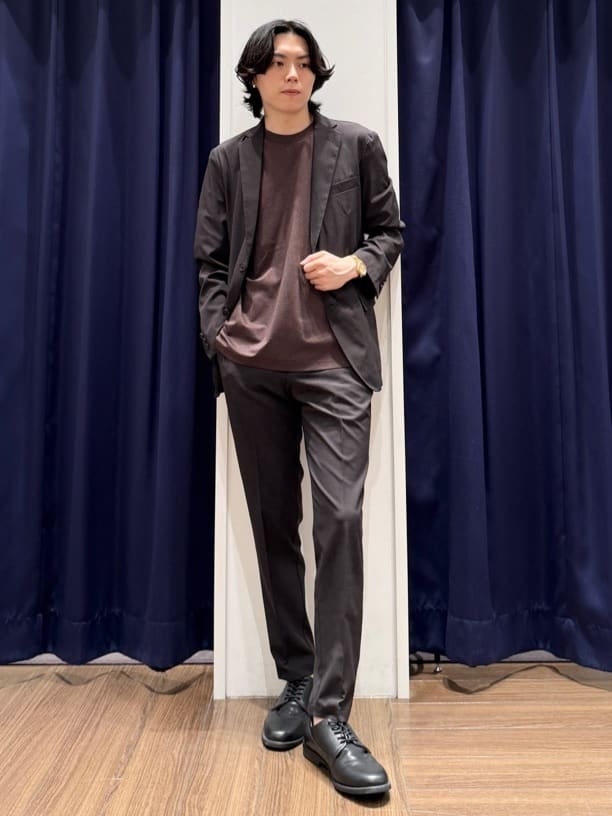 Tightさんの「THE SHOP TK｜◆ライトドッツジャケット セットアップ可/洗濯機OK」を使ったコーディネート