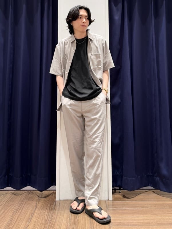 Tightさんの「THE SHOP TK｜パーフェクテックリンクス半袖Tシャツ 【接触冷感／吸水速乾／UVカット／洗濯機OK】」を使ったコーディネート