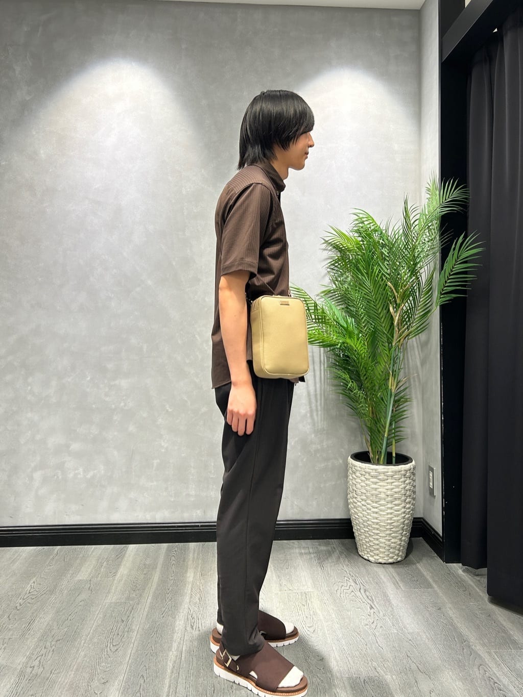 ruiさんの「TAKEO KIKUCHI｜【COOL CITY WEAR】ストライプジャージ ボタンダウンシャツ /接触冷感」を使ったコーディネート