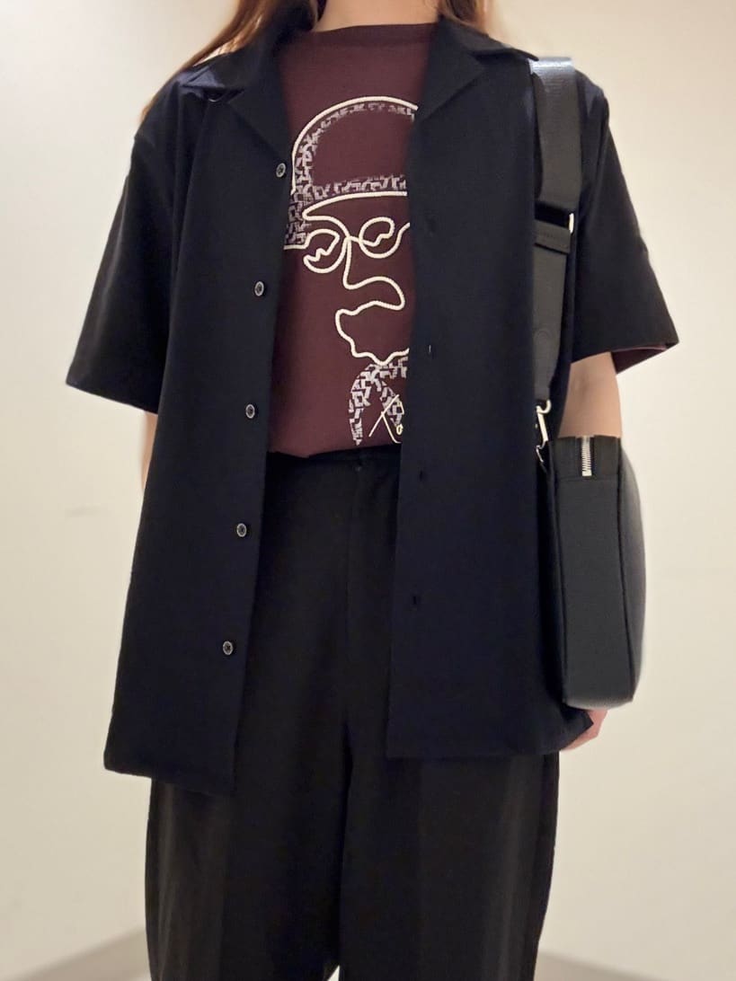 S.A.Oさんの「tk.TAKEO KIKUCHI｜【COOL CITY WEAR】エアートール オープンカラーシャツ /接触冷感・通気性」を使ったコーディネート