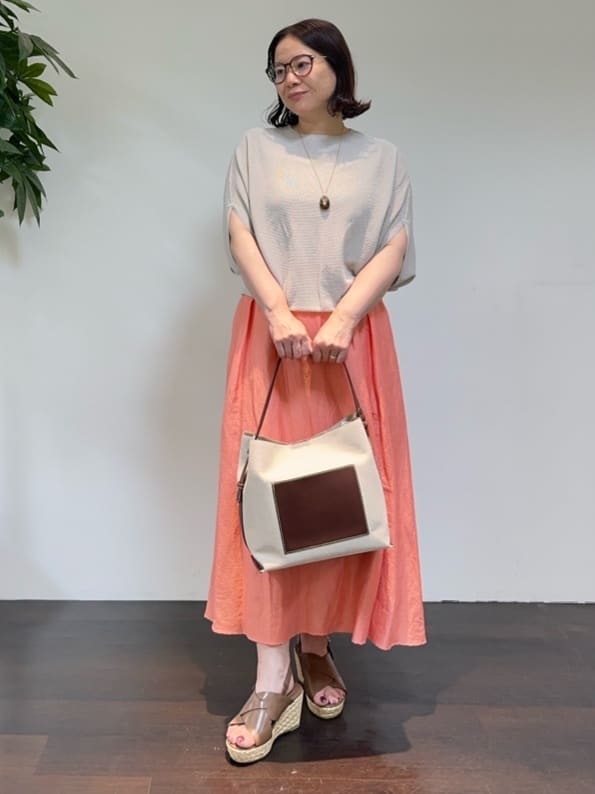 Asamiさんの「UNTITLED｜マーブルドロップネックレス」を使ったコーディネート
