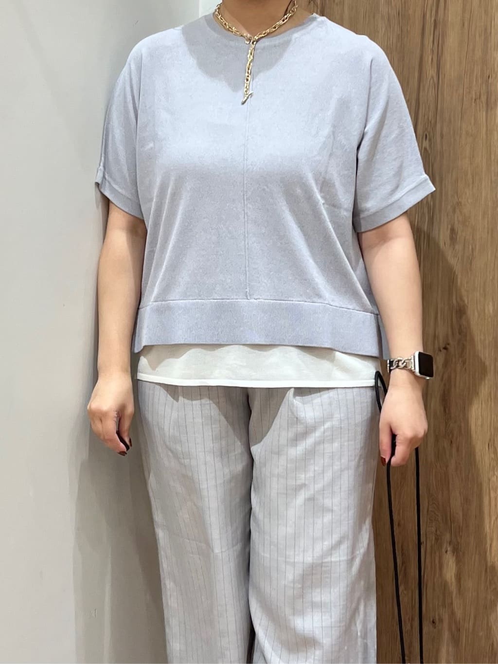 Reinaさんの「grove｜ロープベルトで差がつく 洗練リラックスパンツ」を使ったコーディネート