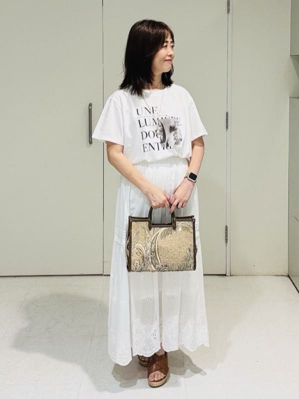 makiさんの「UNTITLED｜【ロゴT/プリントT】グラフィックTシャツ」を使ったコーディネート