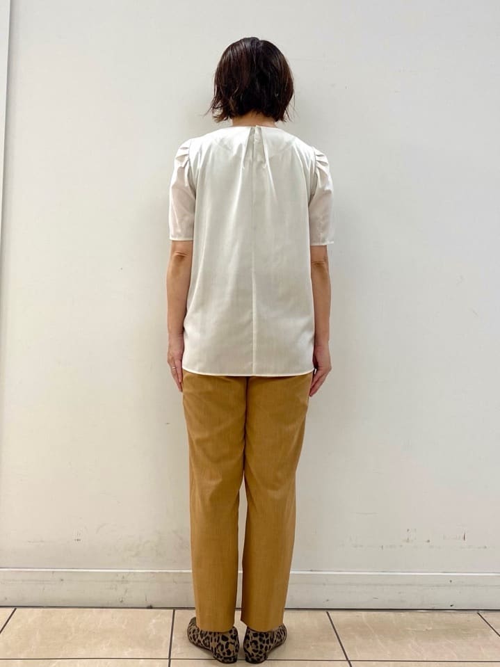 ksmさんの「Reflect｜【すっきり見え！長め丈】ピンタックデザインチュニックブラウス」を使ったコーディネート