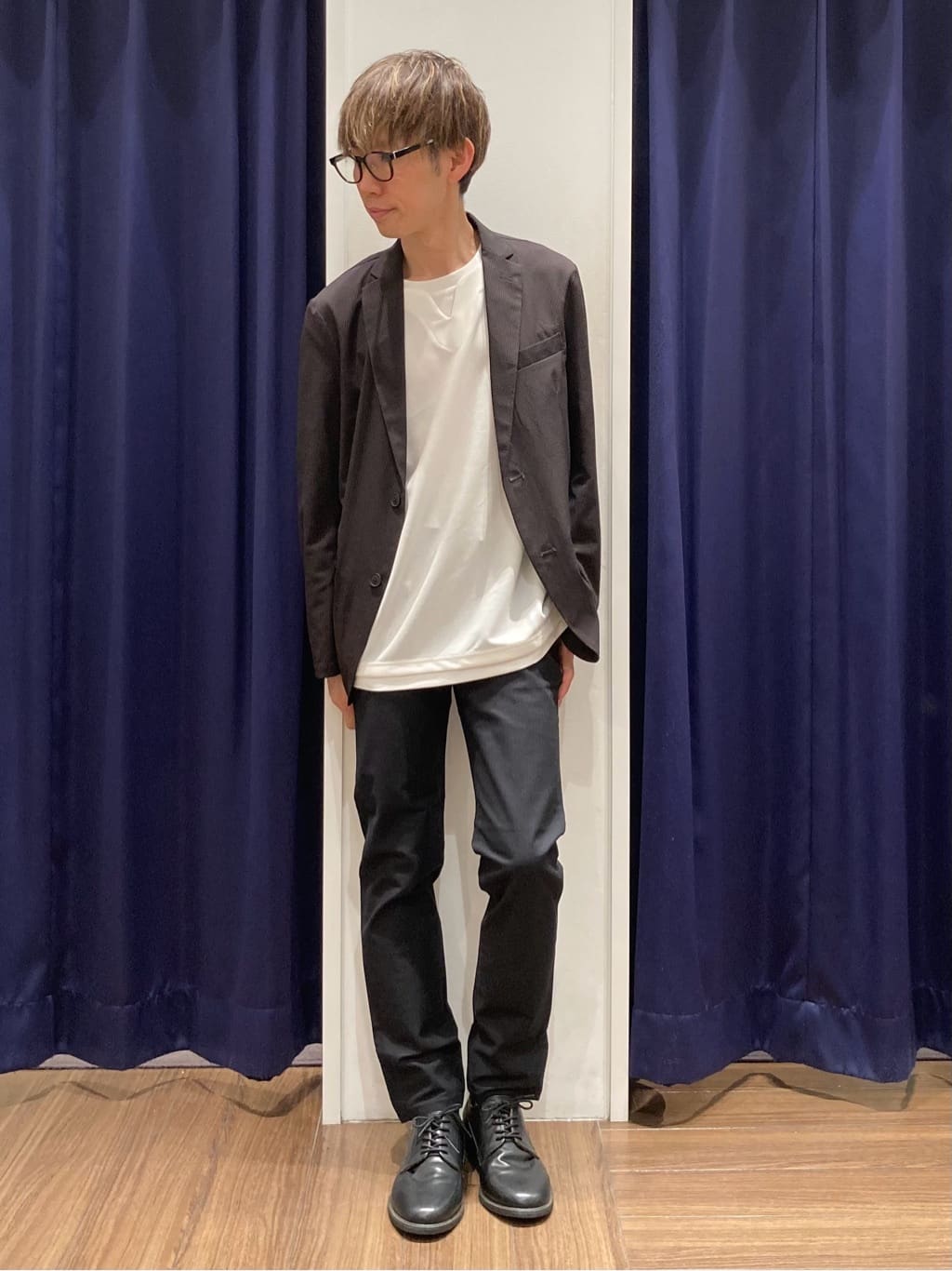 つーじーさんの「THE SHOP TK｜ツイルキーネック 半袖Tシャツ 接触冷感/洗濯機OK」を使ったコーディネート
