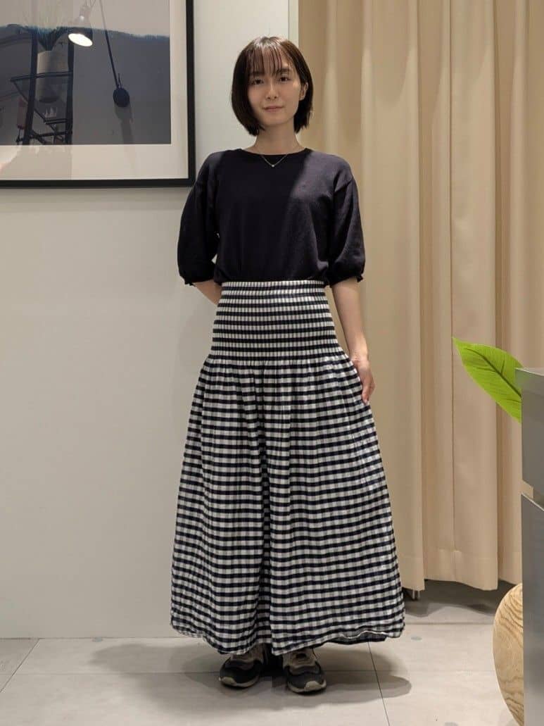 なめさんの「THE SHOP TK｜つば広雑材ハット」を使ったコーディネート