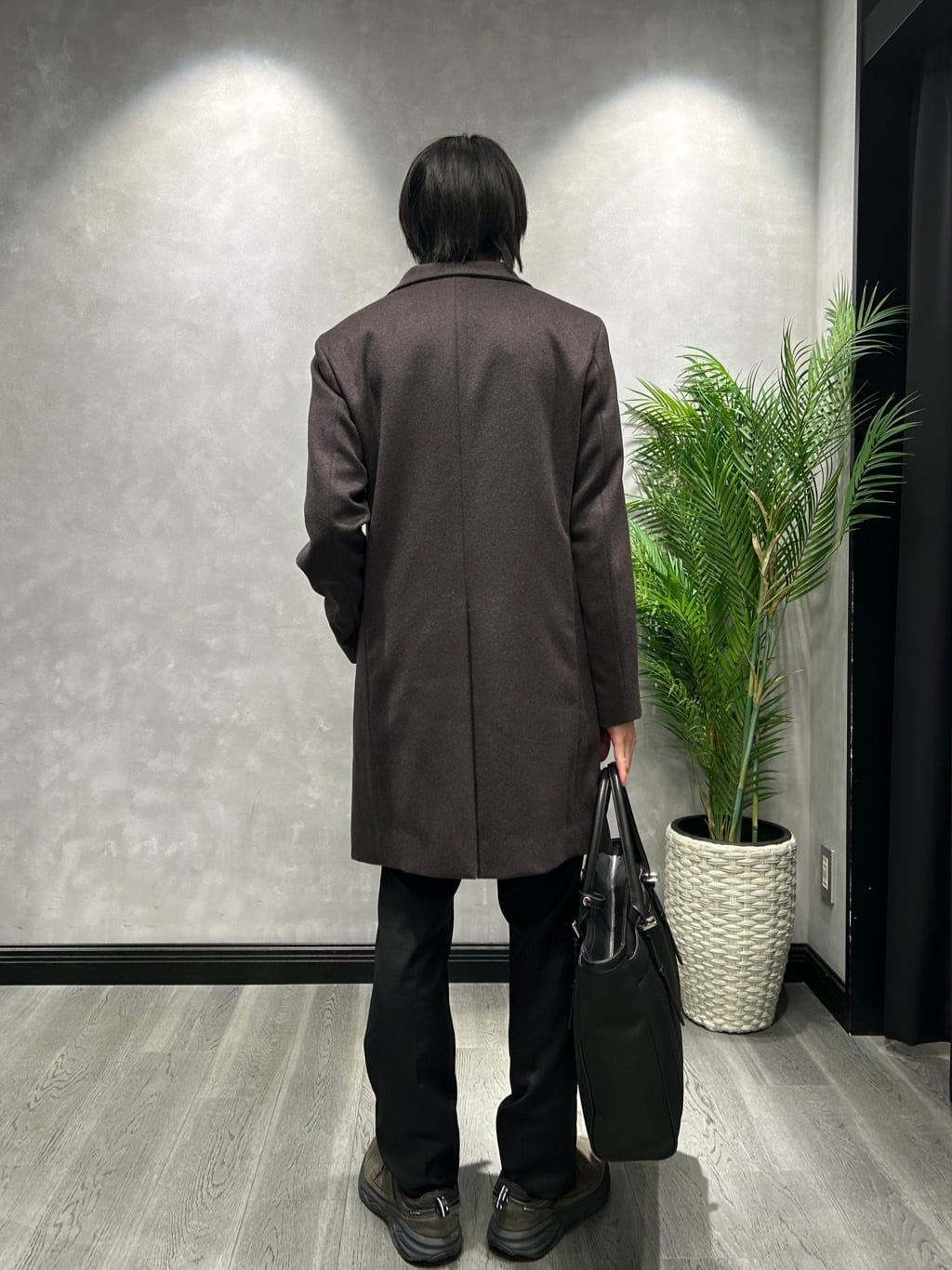 ruiさんの「TAKEO KIKUCHI｜【ウールカシミヤブレンド】ビーバー調 スタンドカラー コート」を使ったコーディネート