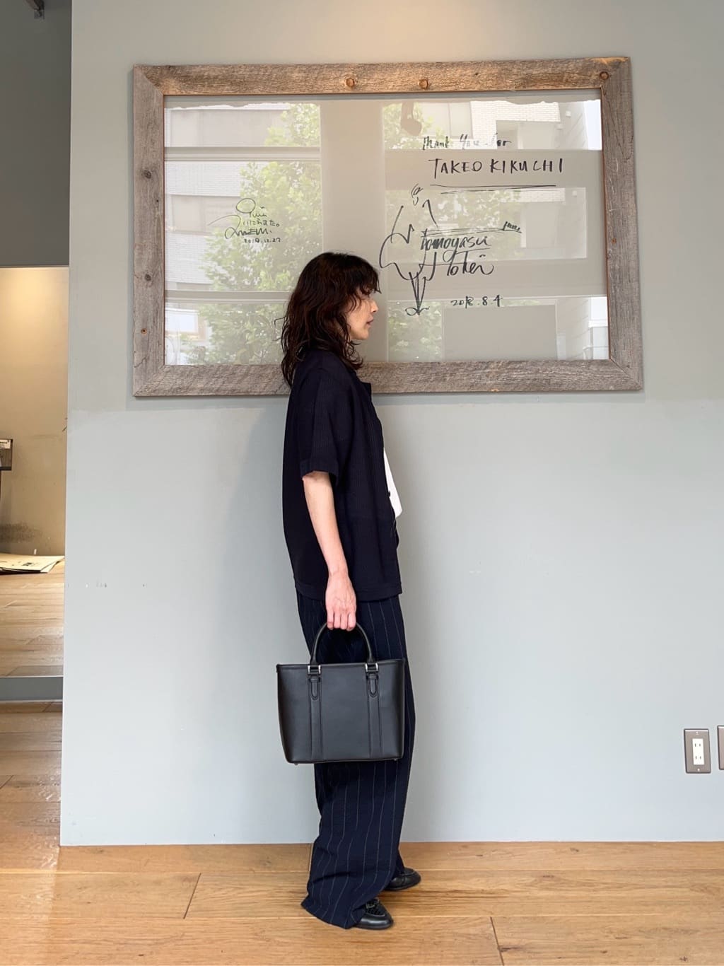 神野（jinno）さんの「TAKEO KIKUCHI｜【抗菌防臭／5サイズ展開】ハイゲージポンチ Tシャツ」を使ったコーディネート